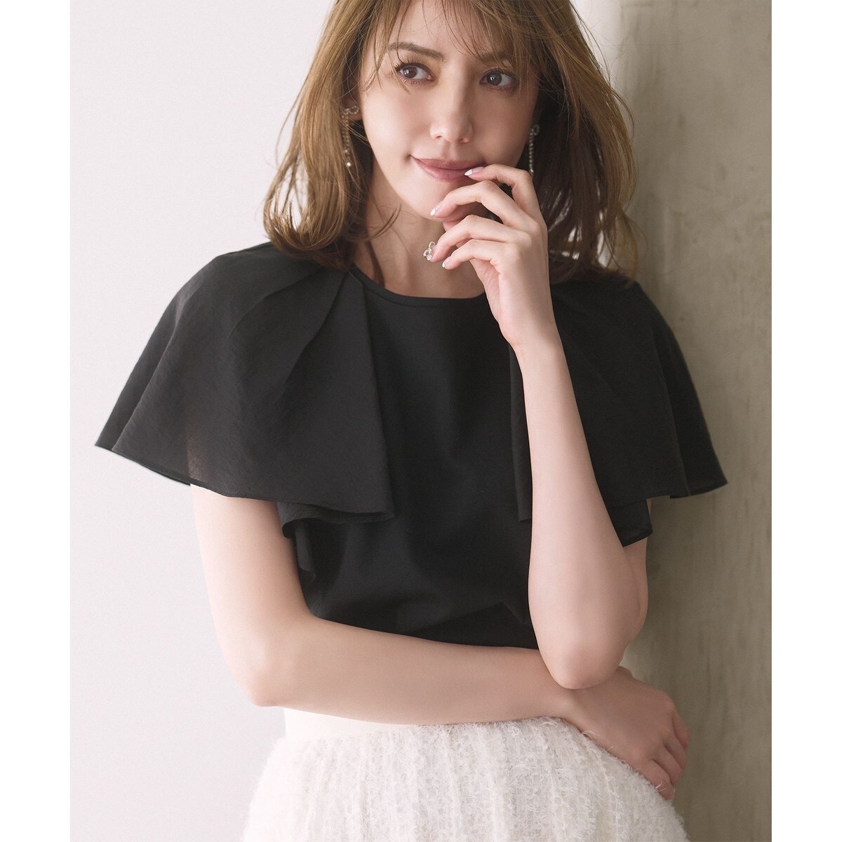 WEB限定・接触冷感】チュールポンチドッキング Tシャツ | 組曲