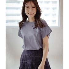 【接触冷感・洗濯機可】バックフリル カットソー