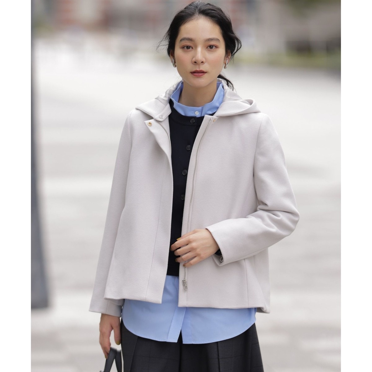 コイン釦フィット&フレアーコート | アンアナザーアンジェラス(an