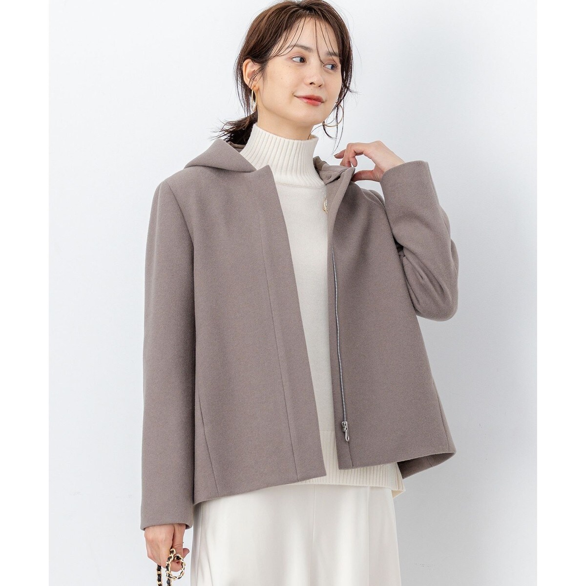 かぐれ アーバンリサーチ ウールステンカラーショートコート かぐれ（カグレ）の「ウールステンカラーショートコート（ステンカラー