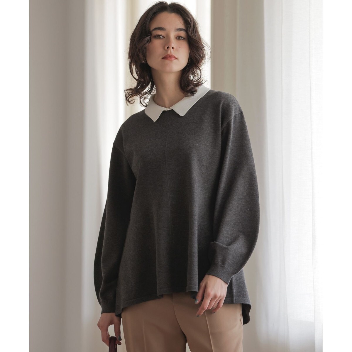 ホールリブ 襟付きプルオーバー | イエナ(IENA) | マルイウェブチャネル