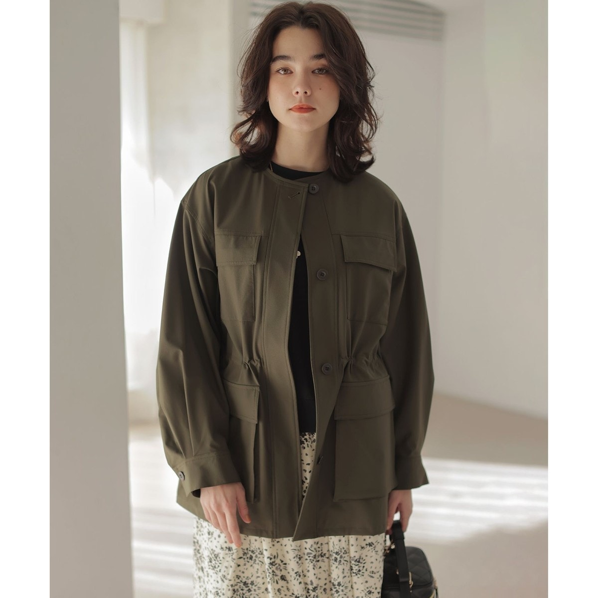 Barbour ミラオーウェン　カーキ　ジャケット Mila Owen（ミラオーウェン）の「【別注】<Barbour>ショートジャケット