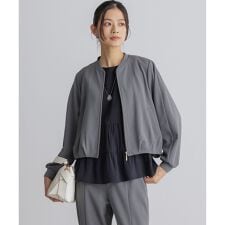 【WEB限定】ジョーゼットジャージー ブルゾン