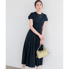 サマージャージーフィットアンドフレア ワンピース