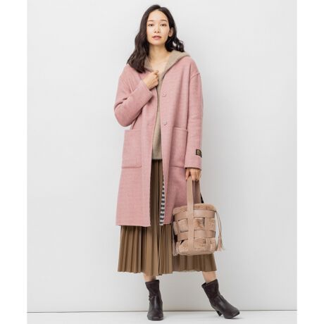 リバーシブル 軽量 ｓｏｆｔ ｄｏｕｂｌｅ ｆａｃｅ ロングノーカラーコート 自由区 Jiyu Ku Cowmbw0501 ファッション通販 マルイウェブチャネル