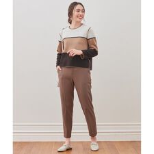 【吸湿発熱・Sサイズ有】ソフトウォーム テーパードパンツ