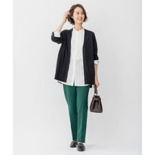 【WEB限定カラーあり/洗える/撥水加工】TRギャバ テーパード パンツ