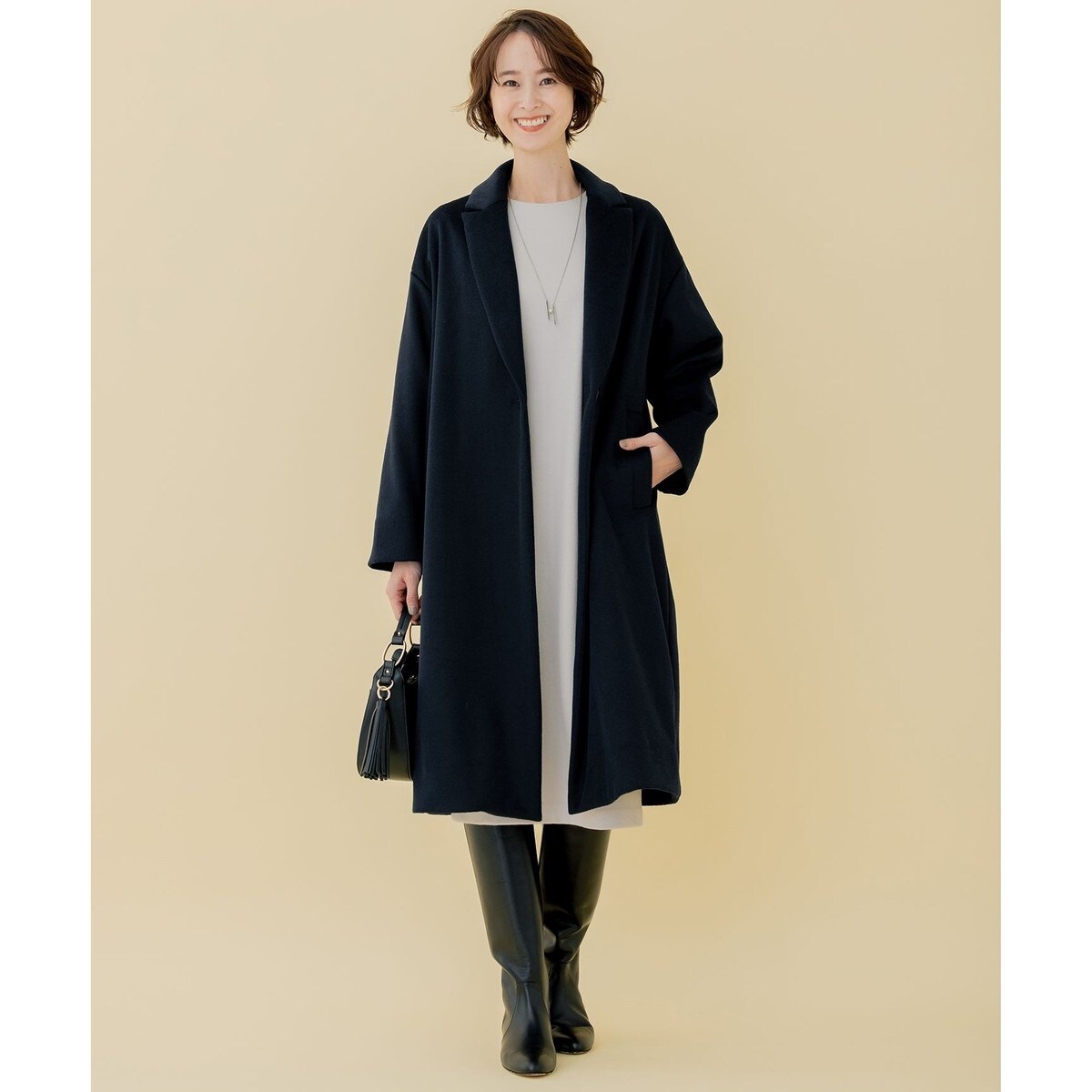 WEB限定】ブラッシュドビーバー チェスターコート | 自由区(JIYU