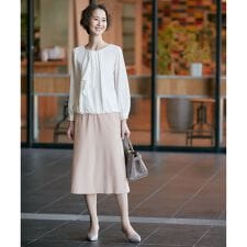 【XSサイズ~/洗える】ダブルフェイススーティング フレアスカート