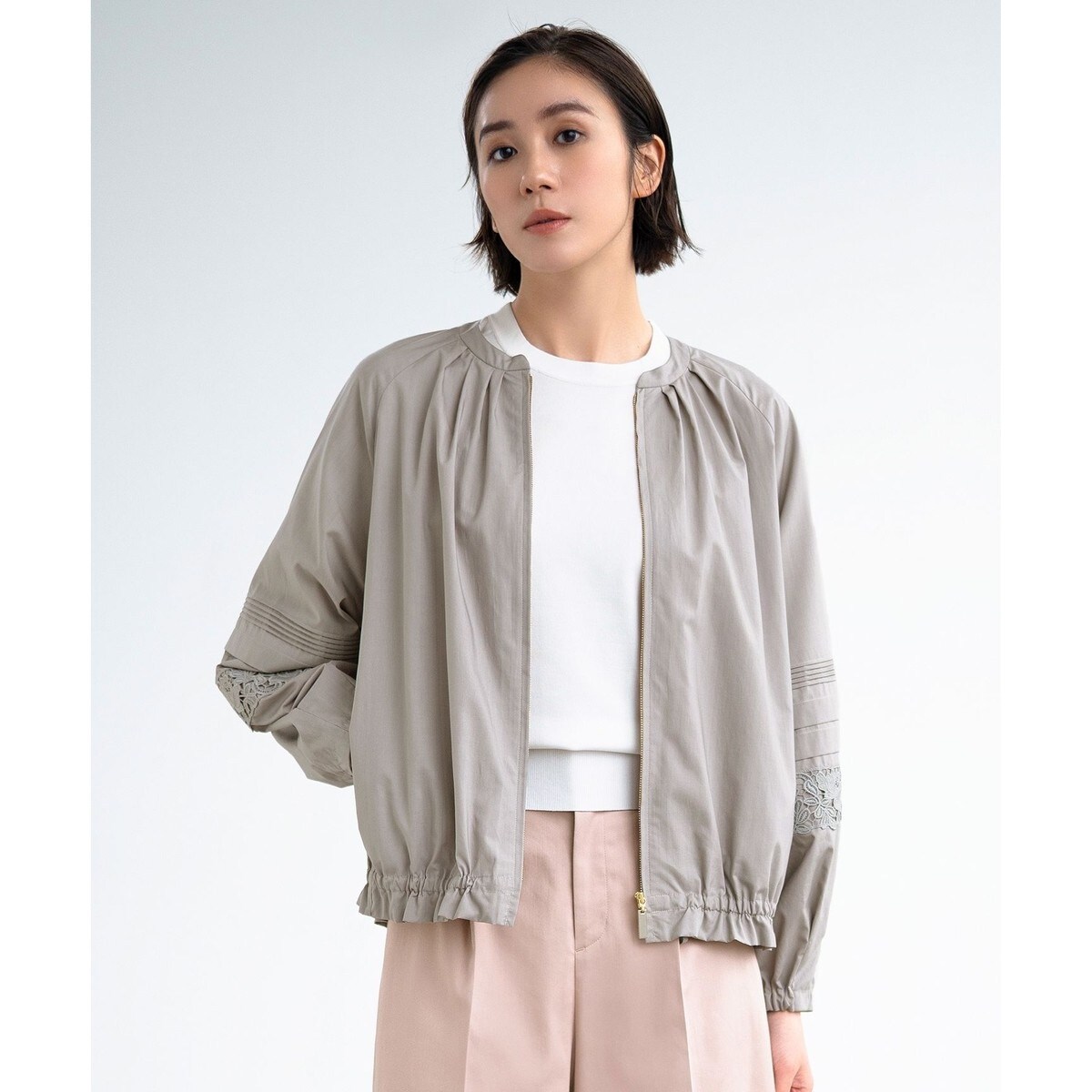 XSサイズ~/洗える】エンブロイダリー ブルゾン | 自由区(JIYU-KU