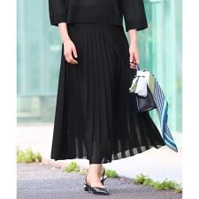 【セットアップ対応・洗える】ヴィスコースシアーニット スカート