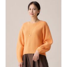 【洗える】ウールカシミヤブレンドプルオーバー ニット