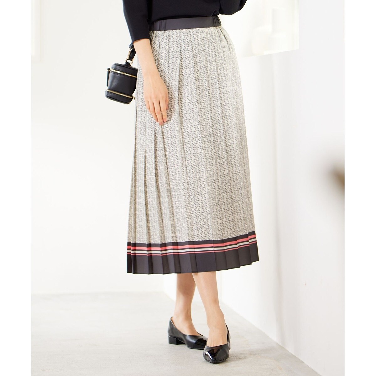 自由区（JIYU−KU）/【セットアップ対応・洗える】モノグラムプリント スカート セットアップ対応・洗える】モノグラムプリント スカート | 自由区