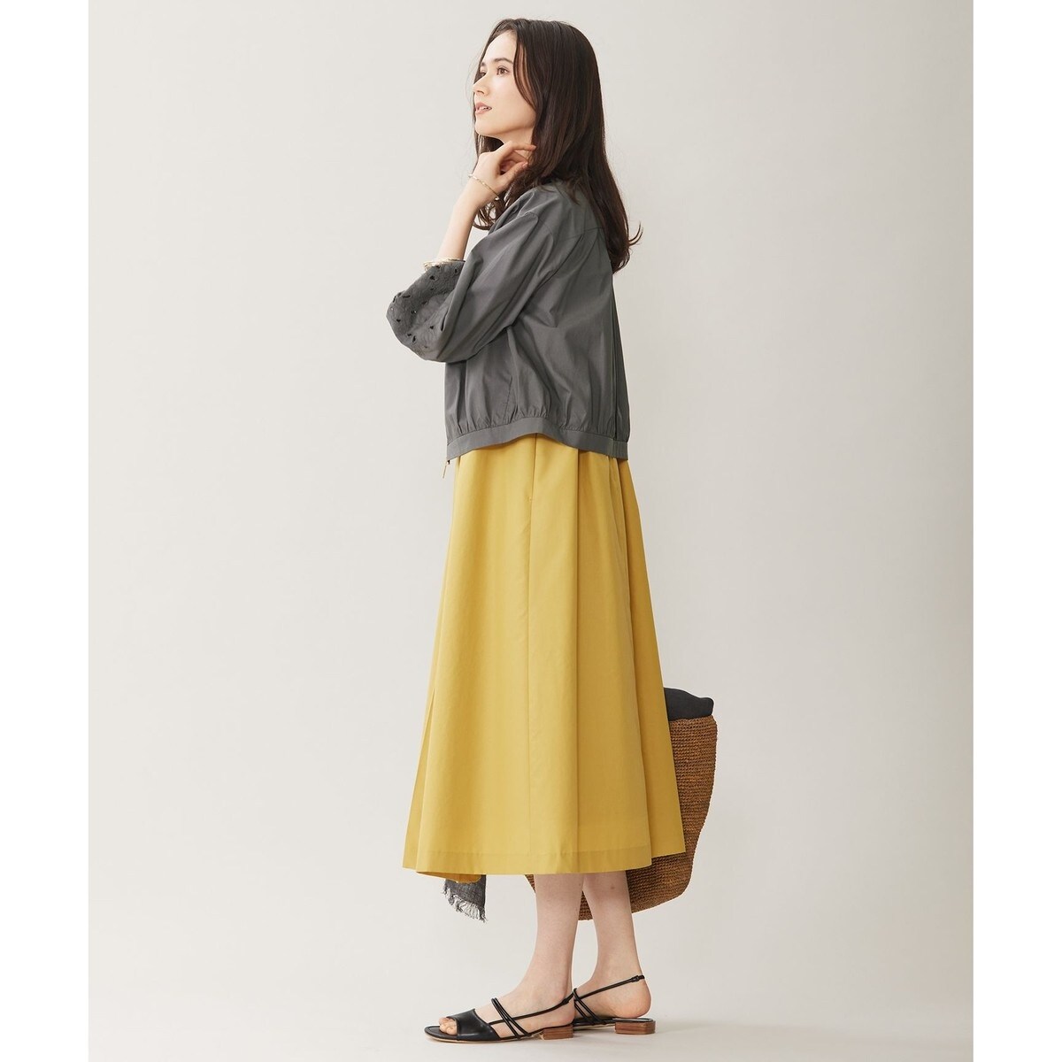 洗える】テンセルコットンエンブロイダリー ジャケット | 自由区