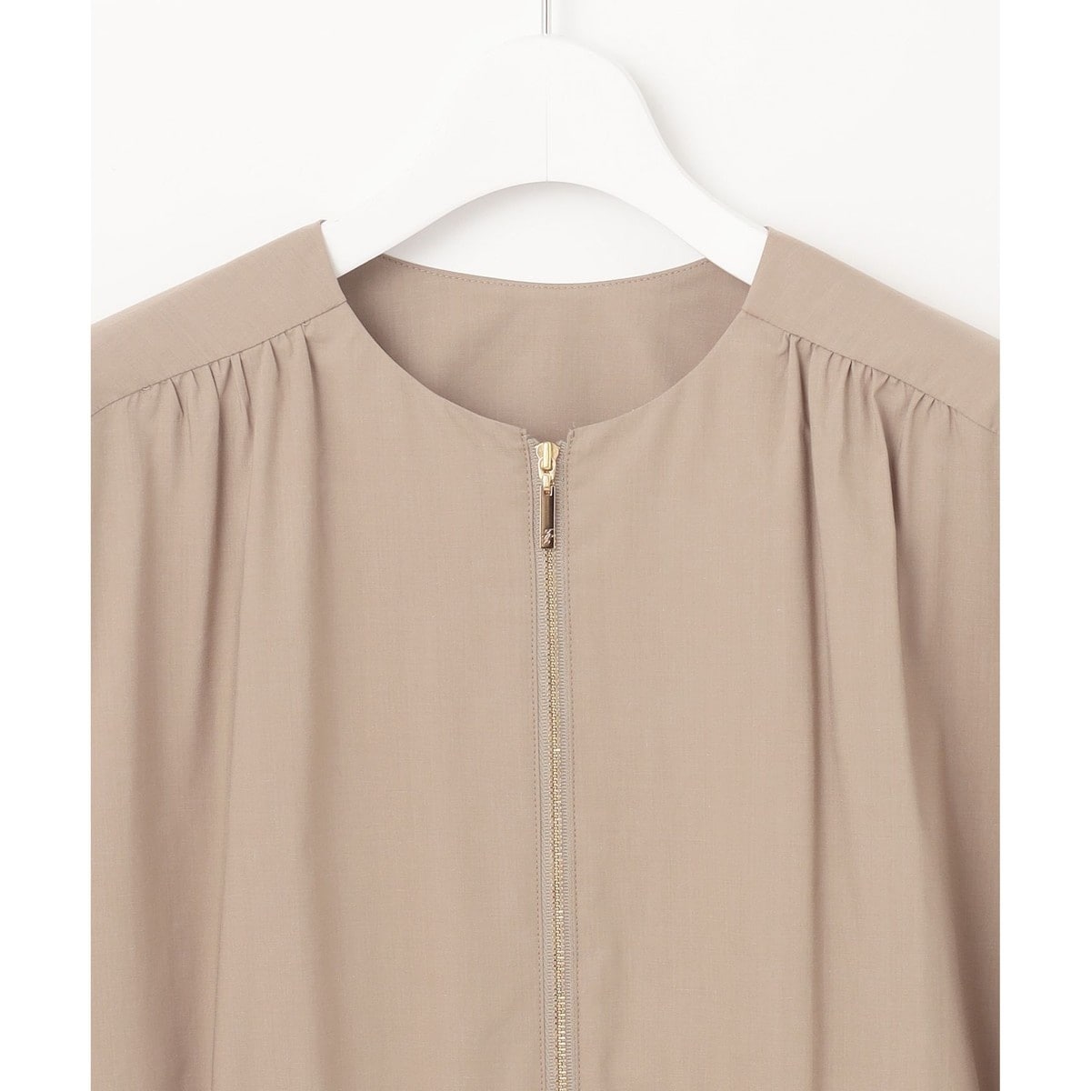 洗える】テンセルコットンエンブロイダリー ジャケット