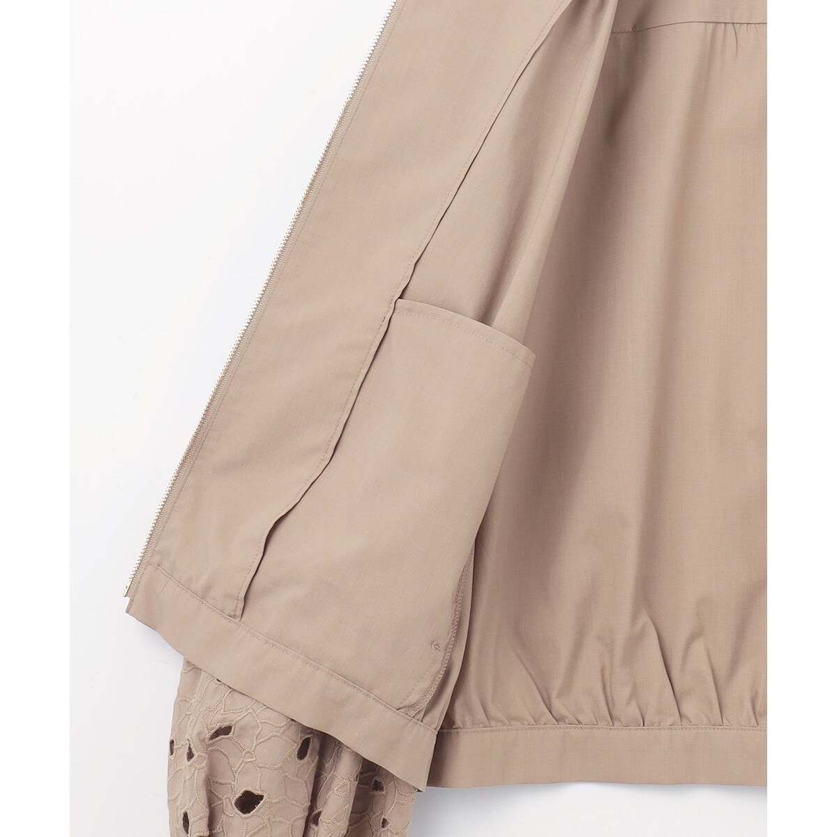 【洗える】テンセルコットンエンブロイダリー ジャケット 洗える】テンセルコットンエンブロイダリー ジャケット(506051123