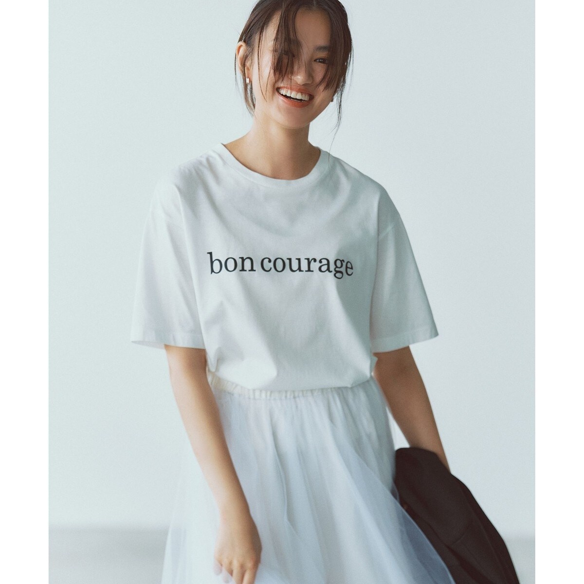 【洗える】ボンクラージュロゴ Tシャツ 洗える】ボンクラージュロゴ Tシャツ | 自由区(JIYU-KU