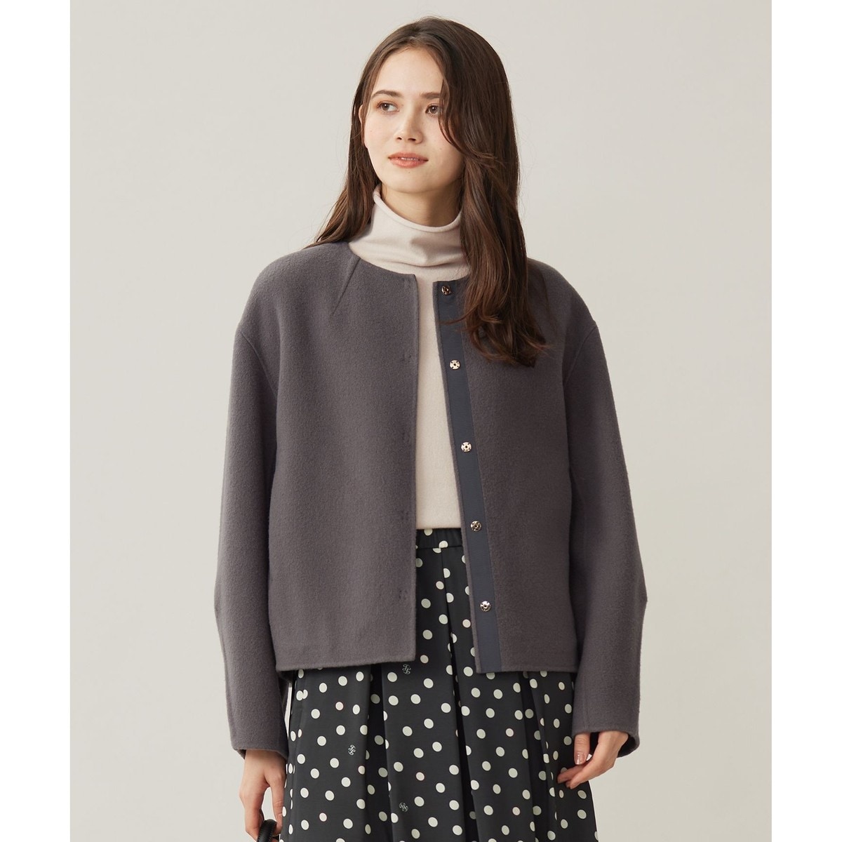 バックシャンノーカラージャケット | グレースコンチネンタル(GRACE