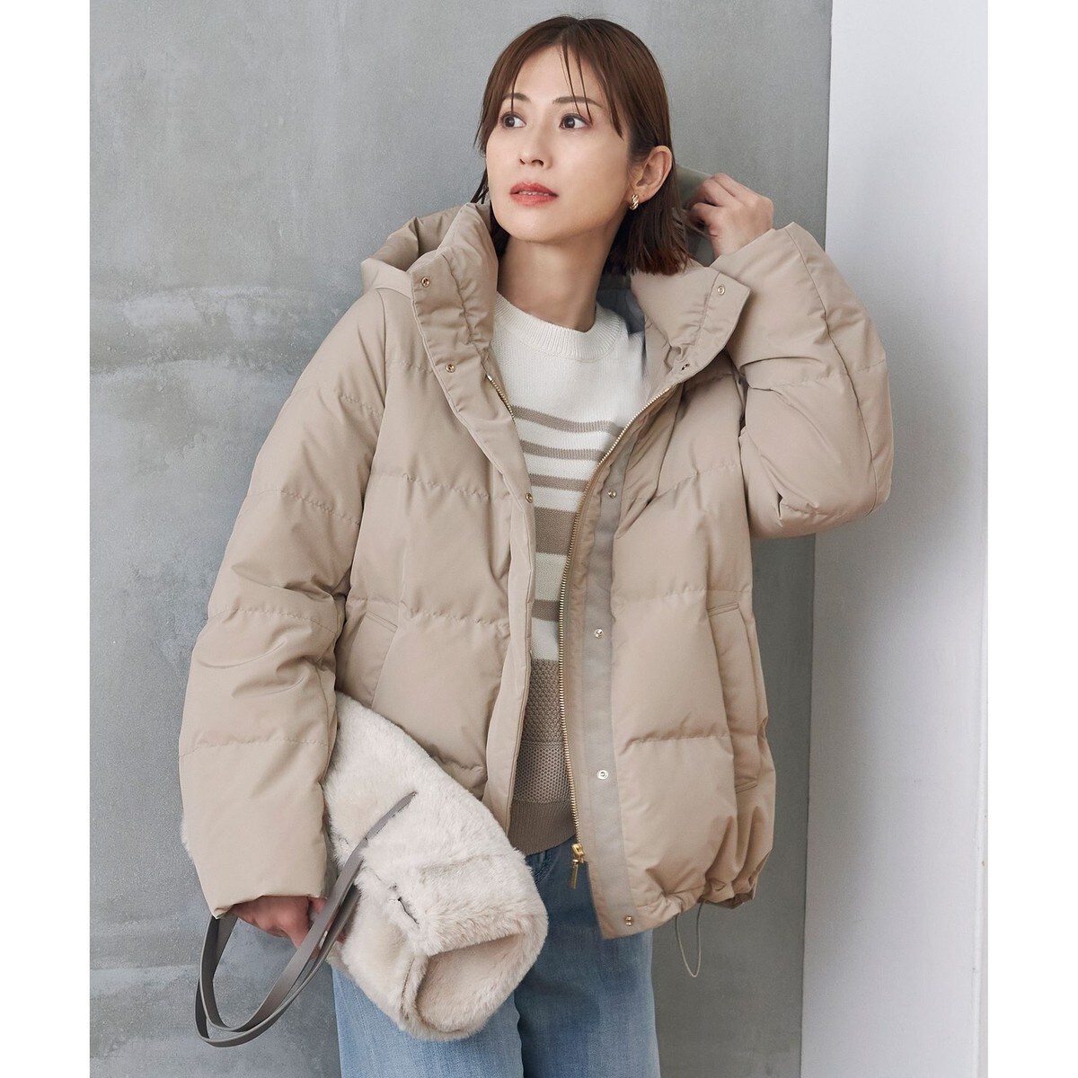撥水加工・洗える】ステッチレスダウン コート | 自由区(JIYU-KU