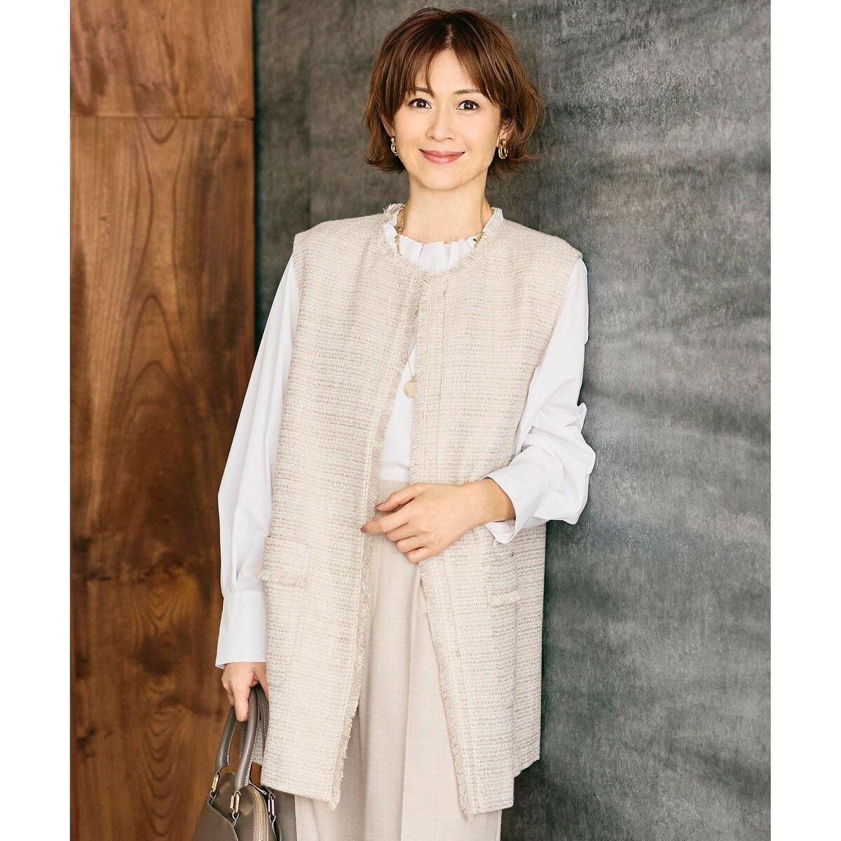 リバーシブルエコメリノムートン ジレ | 自由区(JIYU-KU) | マルイ