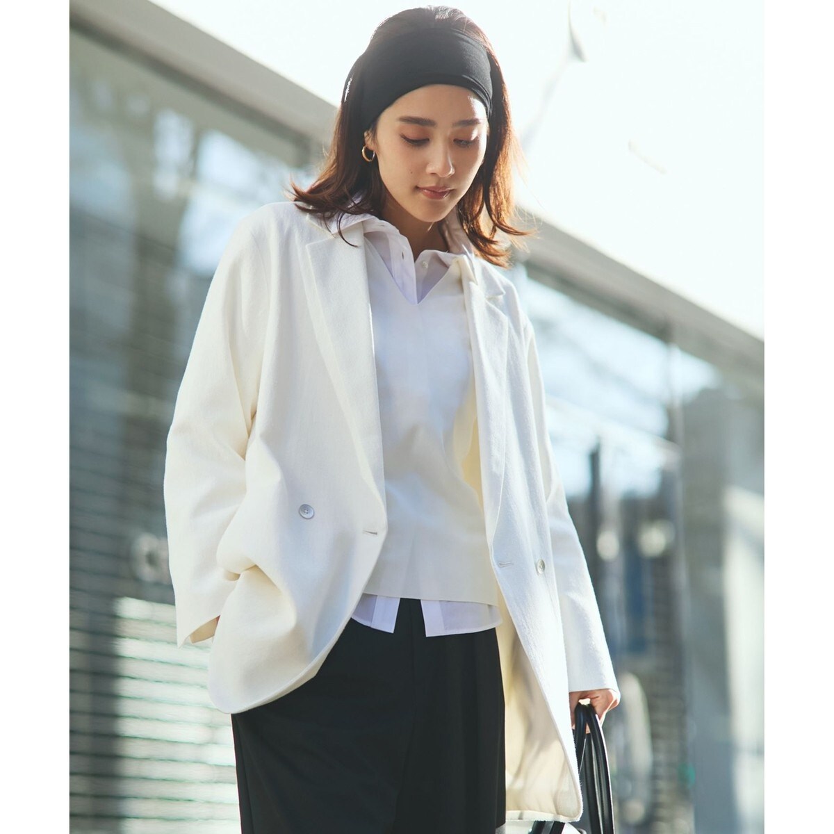 オーガニックコットンダブルガーゼジャケット［洗える