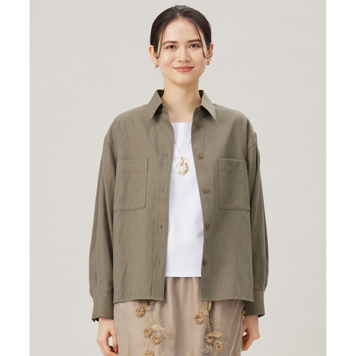 洗える】80/1スパンタイプライター フーデッド アウター | J