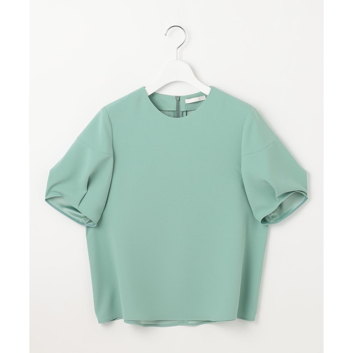 【SHIHOさんコラボ・洗える】バックサテンジョーゼット ブラウス