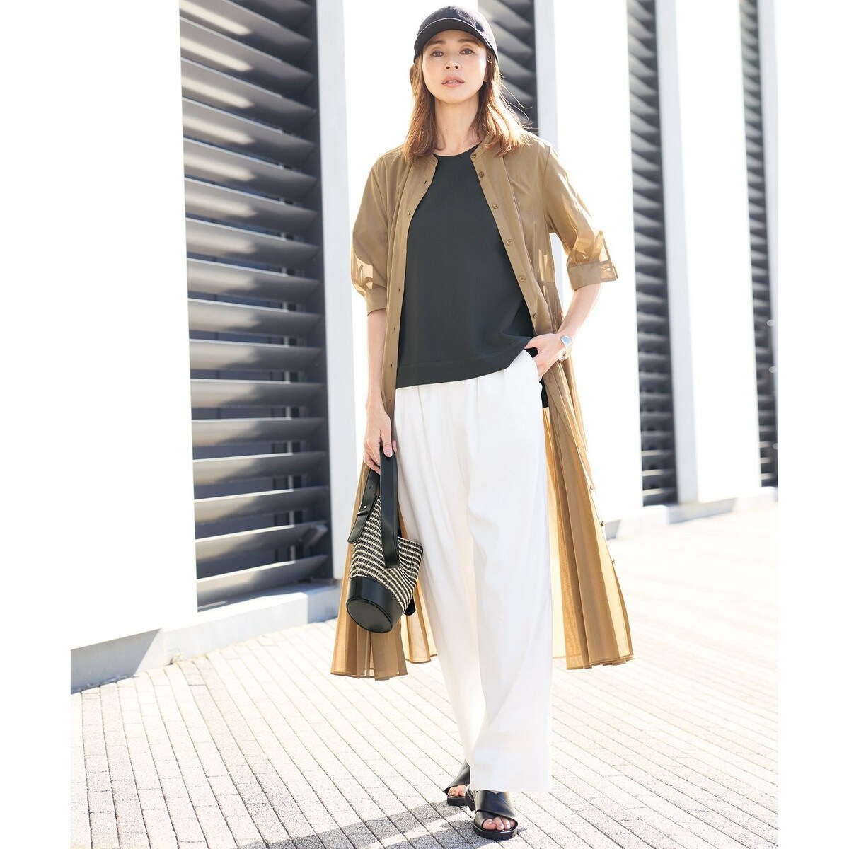 専用＊新品＊自由区 サイロ2WAYストレッチ ワイドパンツ 38