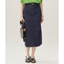 自由区(JIYU-KU)の【洗える】ウスカルデニムAライン スカート