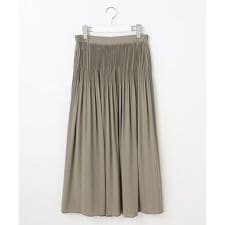 【セットアップ対応・洗える】ライトサテンプリーツ スカート