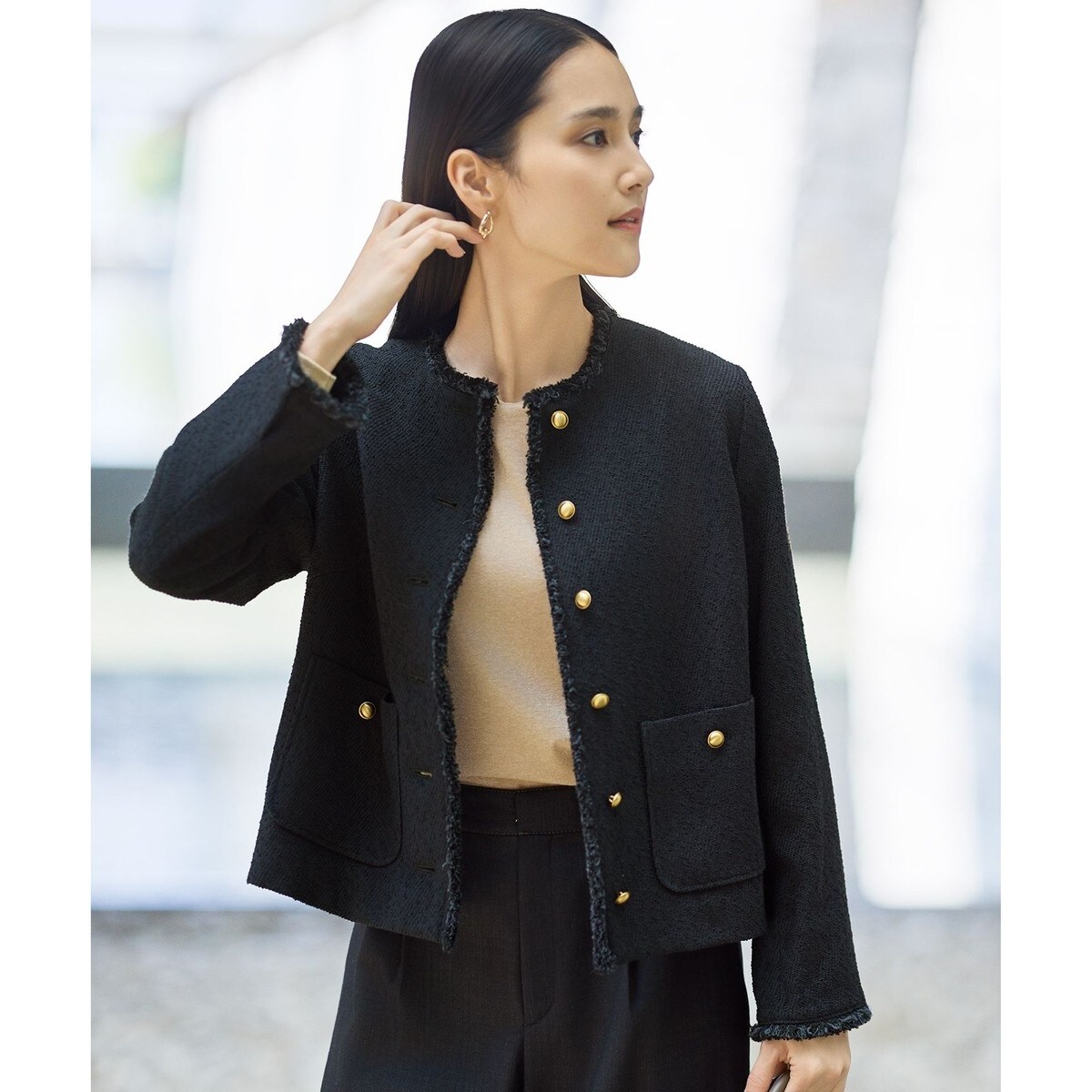 WEB限定・洗える】ハイカウントインナー カットソー | 自由区(JIYU-KU