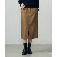 シルクネップツイード スカート