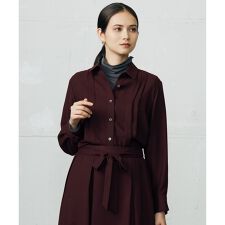 【SHIHOさん着用・洗える】TWハイツイストビエラタックディテール ブラウス