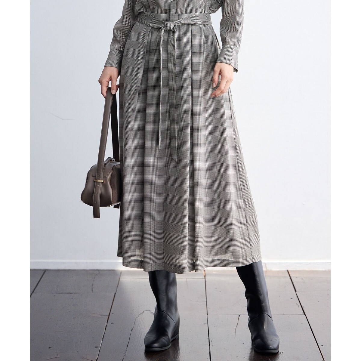 セットアップ対応・洗える】ウールミラノフレア スカート | 自由区