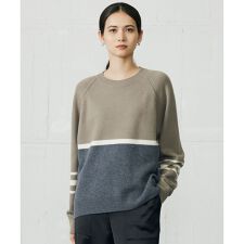ウールカシミヤブレンドラグランスリーブ ニット