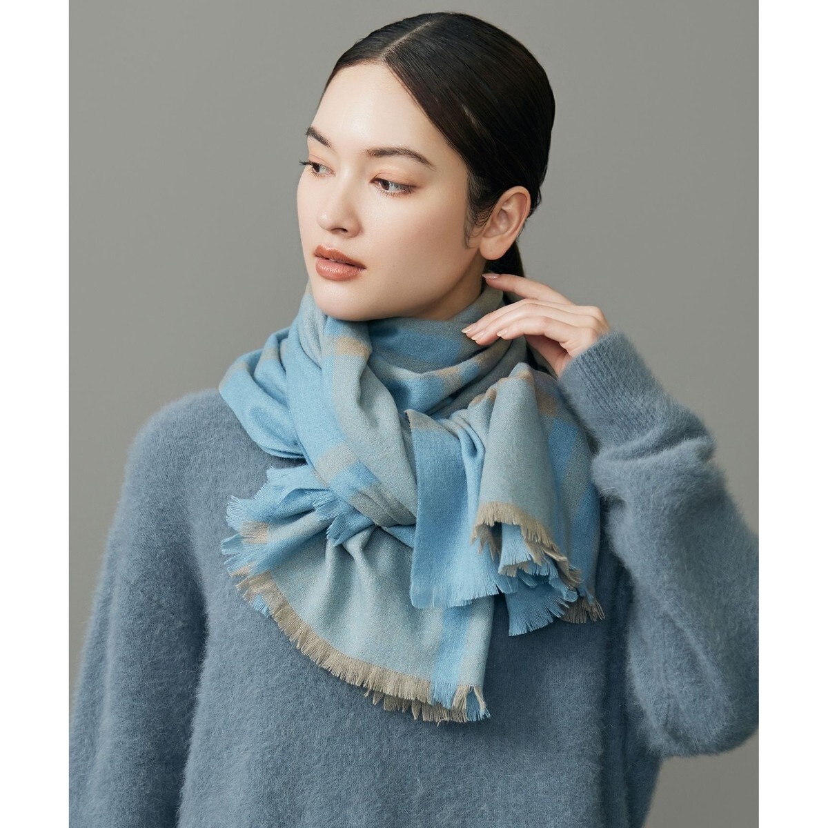 NIMNIMDUAI/ニムニムデュアイ】PLAIN THICK カシミヤストール | イエナ
