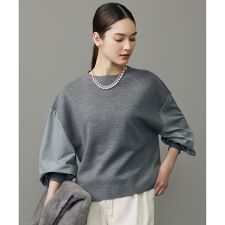 ウールミラノランタンスリーブ ニット