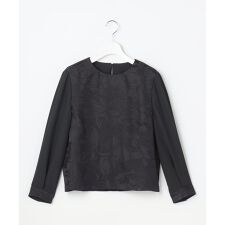 【セットアップ対応】フラワーオパールプリントブロッキング ブラウス