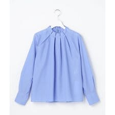 ナチュラルタッチスタンドカラー ブラウス