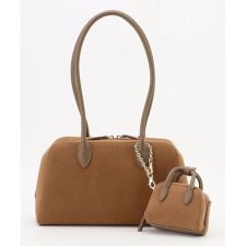 【SHIHOさん着用・2点SET】スエードライクボストン バッグ