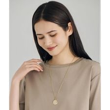 【SHIHOさん着用・ワンポイントアイテム】メッセージラウンド ネックレス