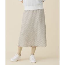 【セットアップ対応】ワッシャーカットジャカード スカート