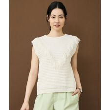 【SHIHOさん着用】リネンフリンジ ベスト