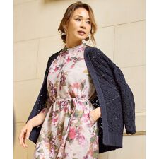 【SHIHOさん着用】ジオメトリックモチーフ カーディガン