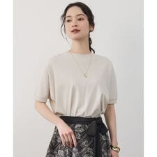 【前後着用可能】クレープストレッチドルマンスリーブ ニット