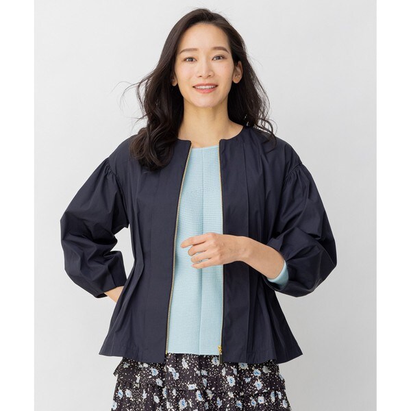 セールMEMORY BICOLOR ウエストシェイプ ショートブルゾン セールMEMORY BICOLOR ウエストシェイプ ショートブルゾン
