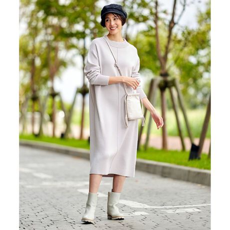 コットンカシミヤ ニットワンピース 検索番号 ｊｊ４６ 自由区 Jiyu Ku Opwriw0454 ファッション通販 マルイウェブチャネル