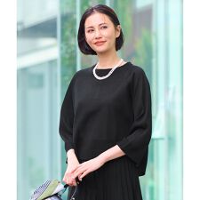【セットアップ対応・洗える】ヴィスコースシアー ニット