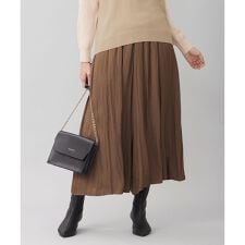 【WEB限定・ウエストゴム・長さ調整可・洗える】ビンテージツイル ギャザーパンツ