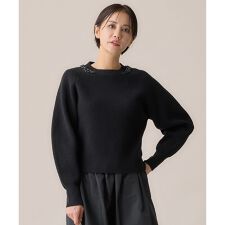 【カタログ掲載・洗える】ビジュー ニット